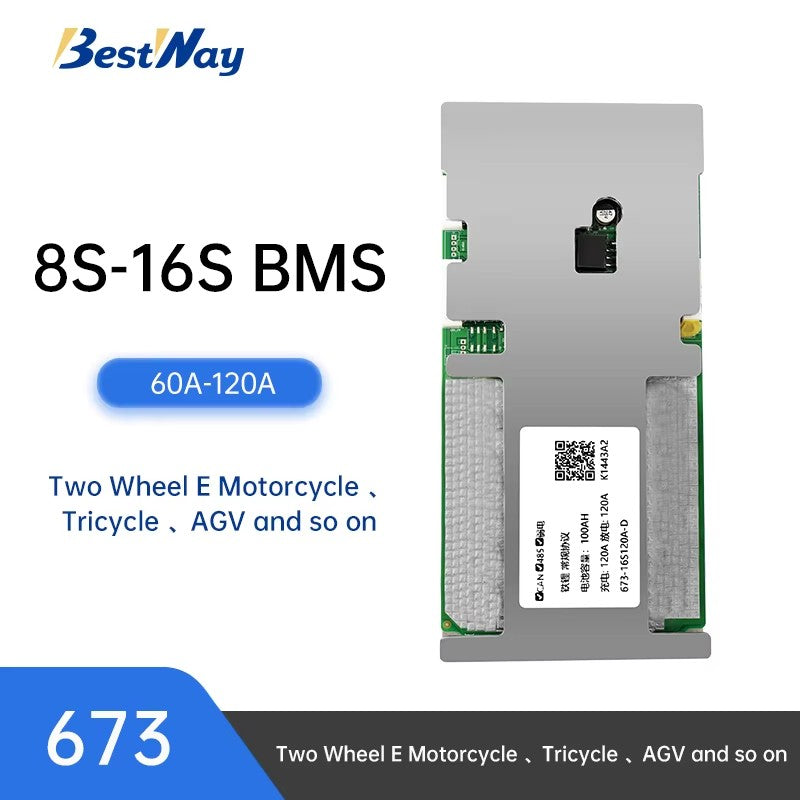 BMS 8S-16S 60A-120A for AGV, Battery Swap and Rental, Two Wheel Electric Bicycle, Electric Tricycles and Two Wheel Electric Motorcycle