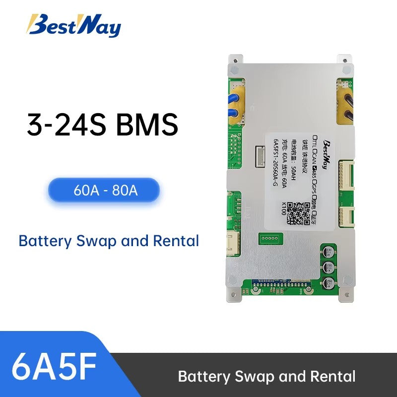 BMS 3S-24S 60A-80A for AGV, Battery Swap and Rental and Two Wheel Electric Motor