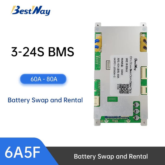 BMS 3S-24S 60A-80A for AGV, Battery Swap and Rental and Two Wheel Electric Motor