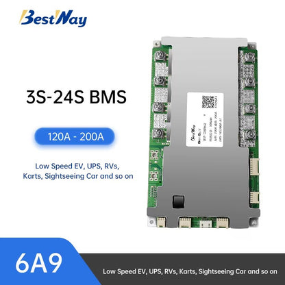 BMS 3S-24S 120A-200A for Low Speed EV, UPS, RVs, Karts and Sightseeing Car