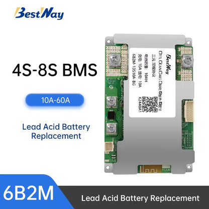 BMS 4S-8S 10A-60A Lead Acid Battery Replacement