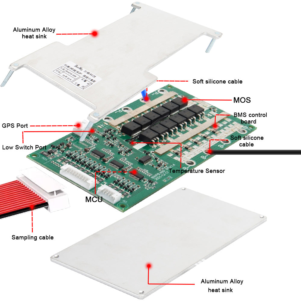 BMS 4S-25S 40A-100A for E Motor, E Tricycle